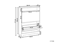 Shoe Storage Cabinet GATTON Light Brown_1014880