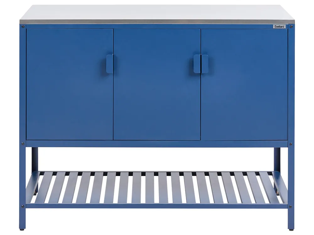 Outdoor-Küchenschrank MAENZA Blau Metall_1044836