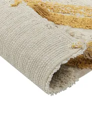 Rug BINGOL Yellow 140 x 200 cm Cotton_839473