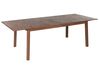 Ausziehbarer Gartentisch CESANA 180/240 cm 100 cm Akazienholz Dunkelbraun