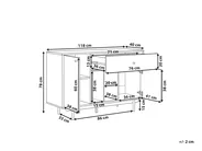 2 Door Sideboard ITACA Brown/ White_790753