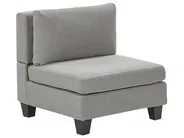 1-Seat Section UNSTAD Fabric Light Grey_936987