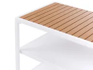 Outdoor-Küche mit Spüle AVETRANA Braun / Weiß Metall_987552