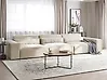 Modulsofa 3-Sitzer HELLNAR Samtstoff Hellbeige