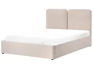Ottoman Bed ARBOIS Fabric Beige 160 x 200 cm (EU King Size)_1023165