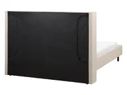 Bed Boucle VILLETTE 140 x 200 cm (EU Double) Beige_882669