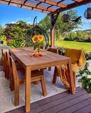 Gartenmöbel Set 6-Sitzer LIVORNO Akazienholz Braun_831939