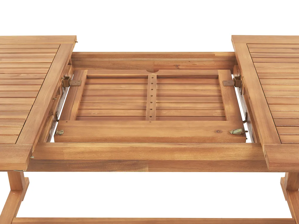 Garden Dining Set 6 Seater JAVA PREMIUM Acacia Wood Blue_1070832
