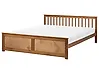 Bett mit Lattenrost Kiefernholz OLENDON 180 x 200 cm Braun