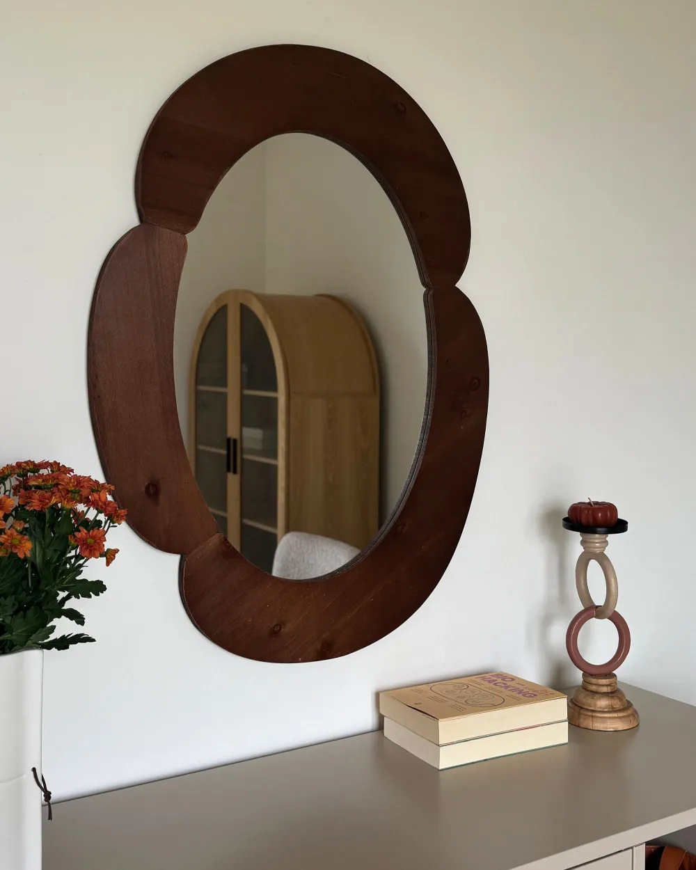 Wandspiegel ALVENA 60 cm 80 cm Dunkelbraun_1174168