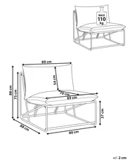 Stuhl mit Sitzkissen PICO Metall Grün_1013057