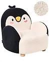 Kindersessel Pinguin FYN Bouclé Schwarz