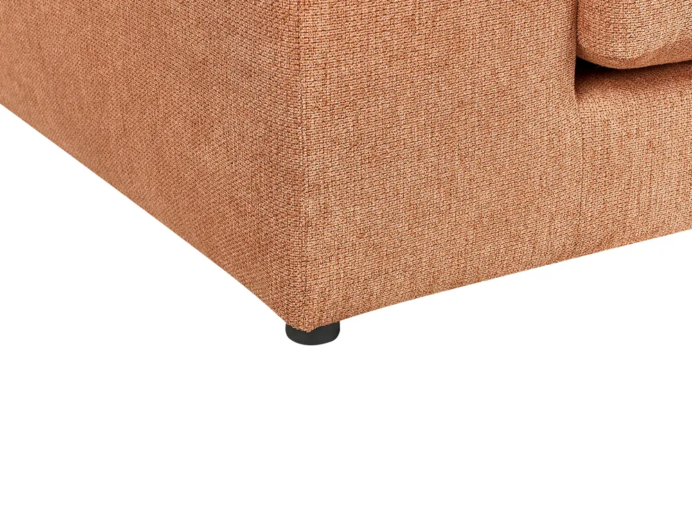 Sofa 3 Seater GLORVIKA II Fabric Orange_923915