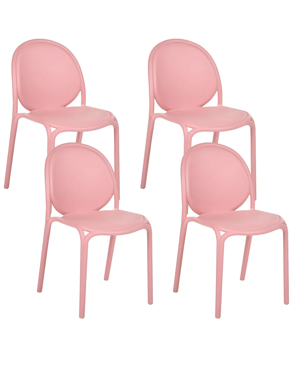 Gartenstuhl 4er Set BRUGNELLO Rosa
