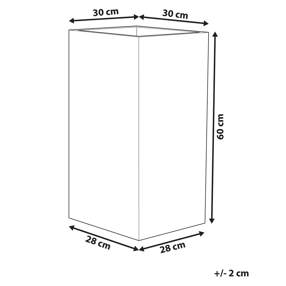 Blumenkübel TENNO 30 cm Dunkelbraun_761227