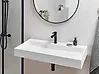 Hängewaschbecken QUENKO 100 x 46 cm Mineralguss Weiß