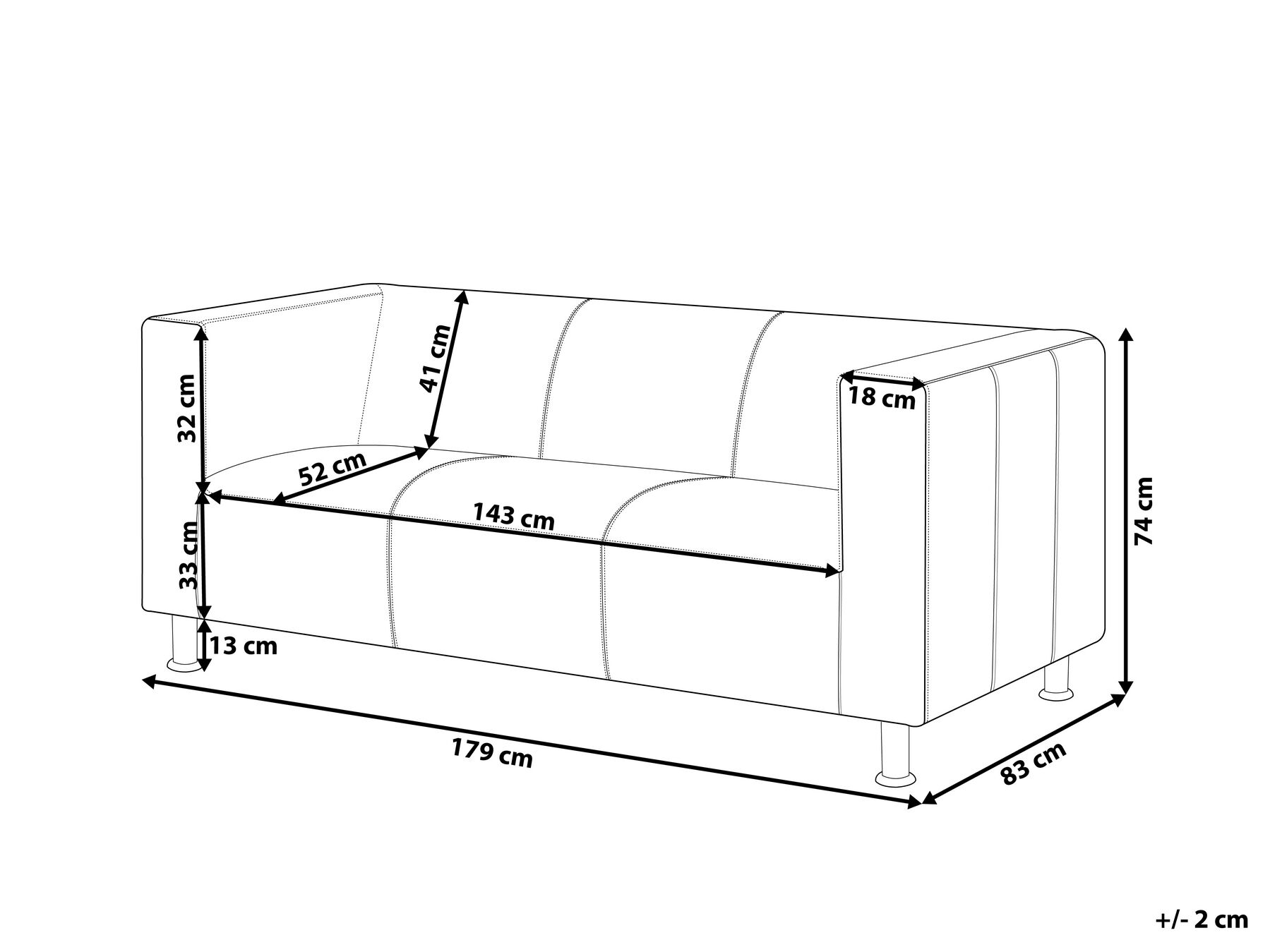 Sofa 3-Sitzer FLORO Chenillegewebe Hellgrün_916626