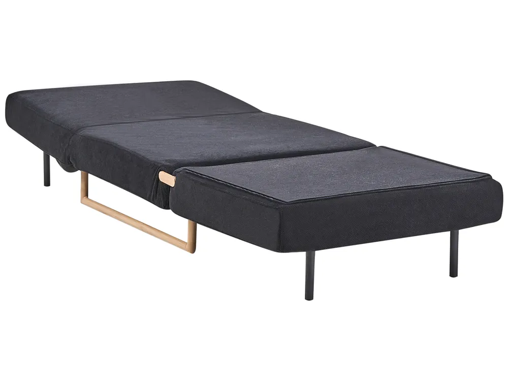 1-Sitzer Schlafsofa JERSLEV Stoff Schwarz_1010103