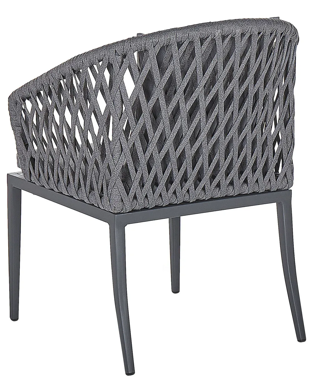 Set mit 2 Stühlen und Sitzkissen LIPARI Metall Grau_808177