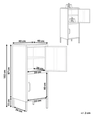 Büroschrank HURON Metall Schwarz_812098