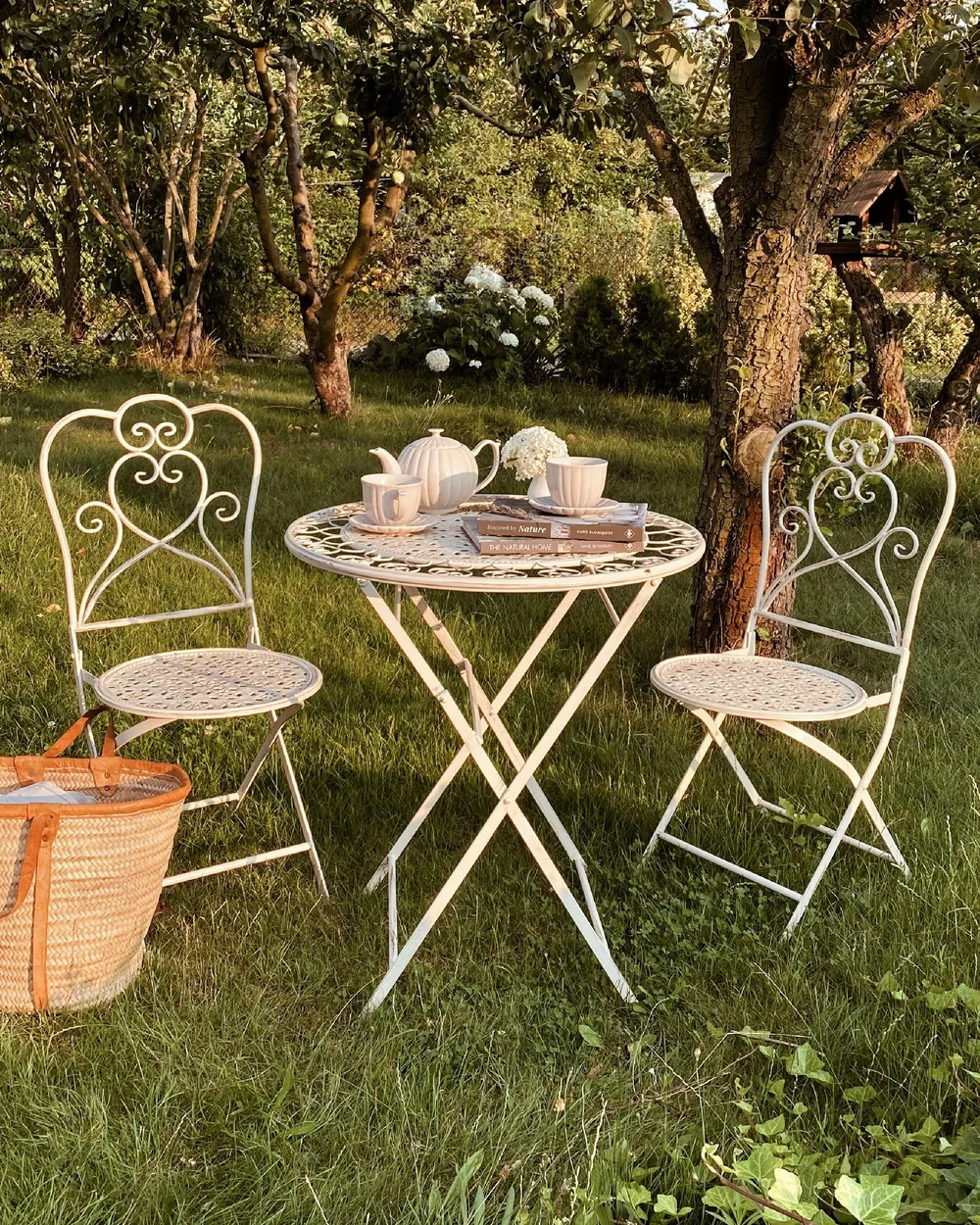 Set of 2 Garden Chairs TRIESTE Folding Metal Light Beige_901338