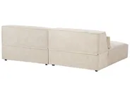 Modulsofa 2-Sitzer HELLNAR Samtstoff Hellbeige_910817