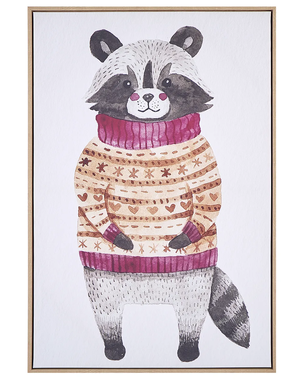 Canvas CAMPLI 63 x 99 cm Tiermotiv Grau