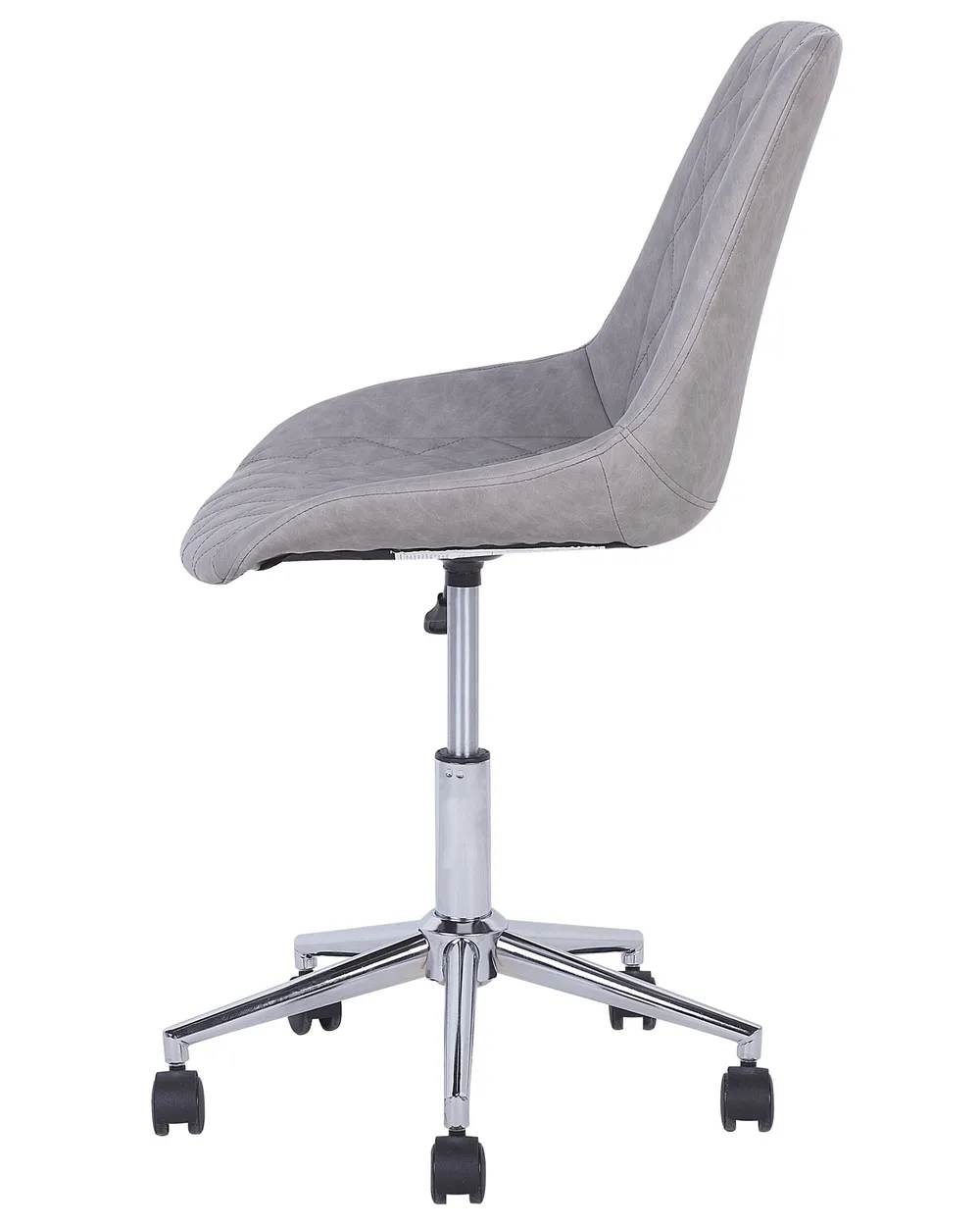 Desk Chair MARIBEL Faux Leather Light Grey_716500