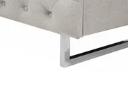 Sofa 2-Sitzer VISSLAND Stoff Hellbeige_706389