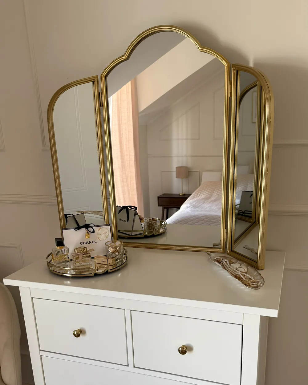 Dressing Table Mirror SAVILLY Gold_983014