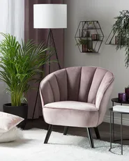 Sessel DALA Samtstoff Rosa_1064531