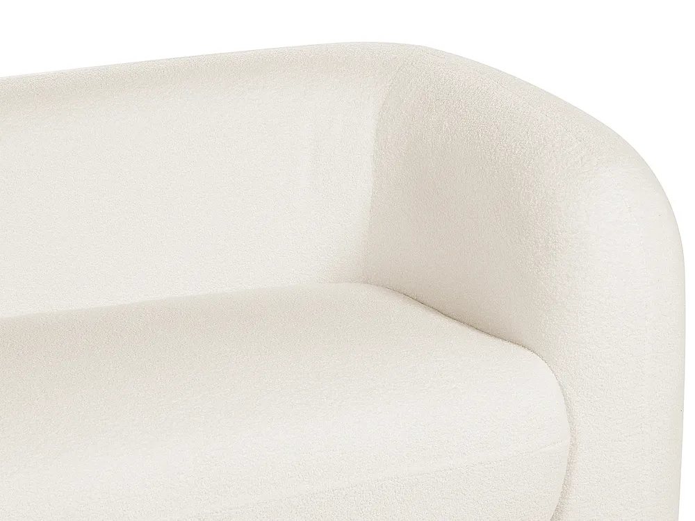 Sofa 3-Sitzer LEIREN Bouclé Weiß_886717