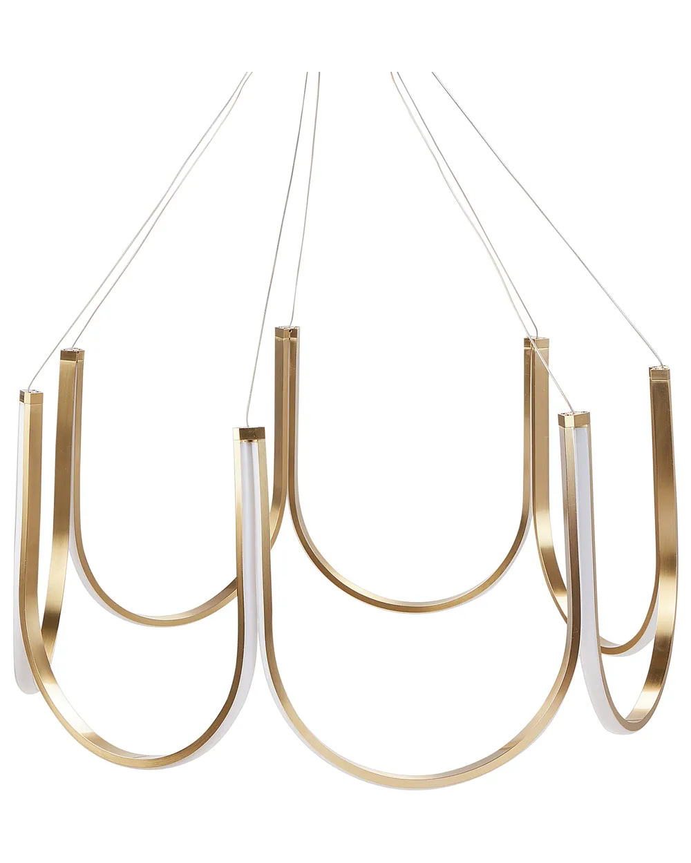 LED Kronleuchter PERQUENO Metall Gold
