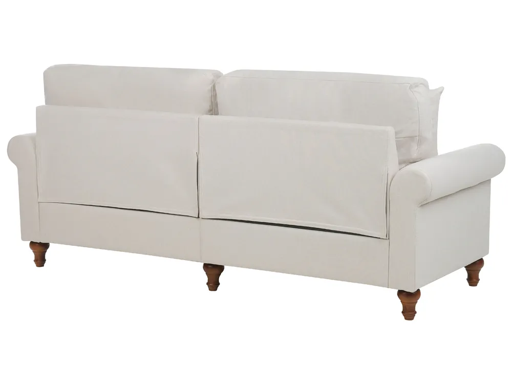 Sofa 3 Seater GINNERUP Fabric Light Beige_894765