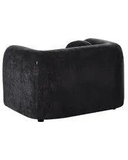 Sessel LEIREN Chenillegewebe Schwarz_1028685