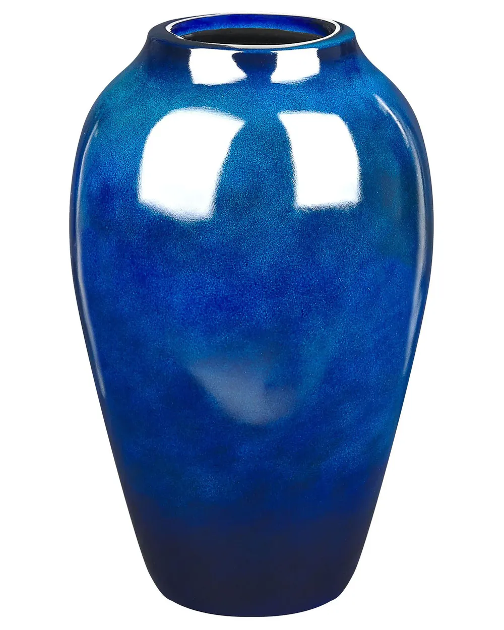 Flower Vase OCANA 37 cm Ceramic Dark Blue