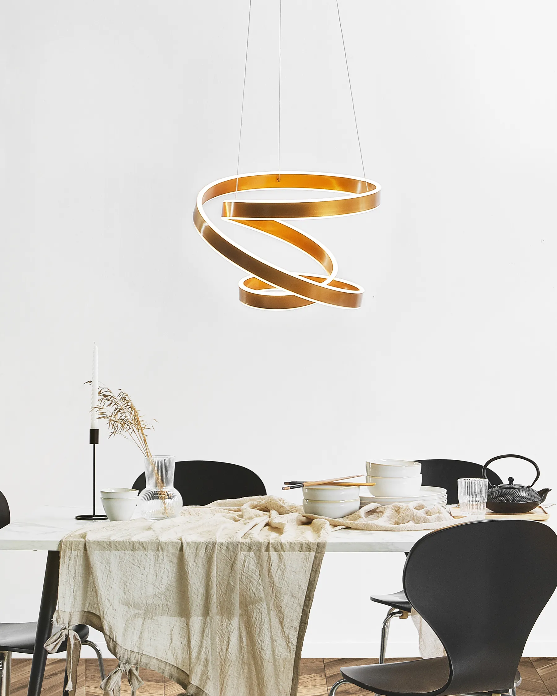 LED Hängeleuchte WANLI Metall Gold_815697