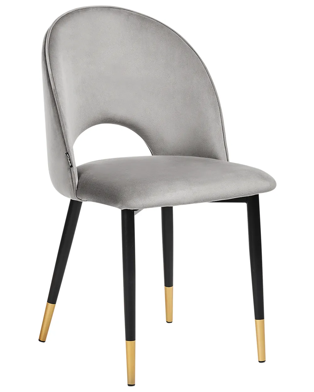 Set of 2 Dining Chairs MAGALIA Velvet Grey_767841