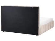 Bett mit Stauraum VAUVERT Stoff Taupe 160 x 200 cm_1093424