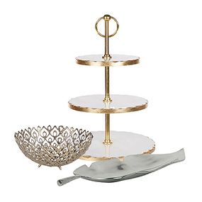 Decoratieve borden en schalen