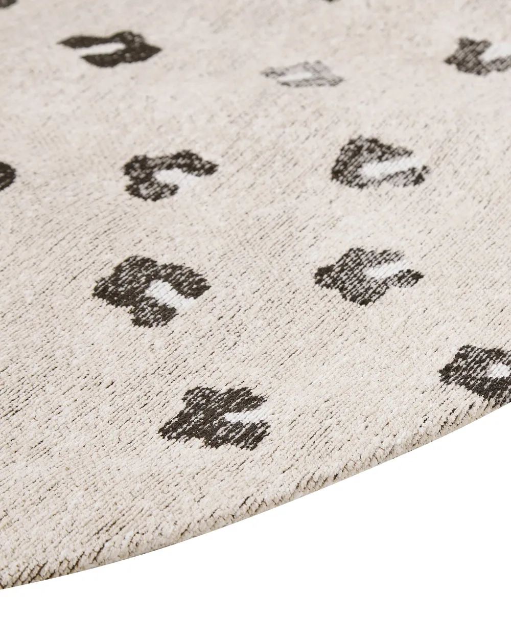 Teppich AFIS Beige ø 140 cm Baumwolle_853990
