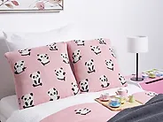 Dekokissen 2er Set TALOKAN 45 x 45 cm Baumwolle Rosa_1185072