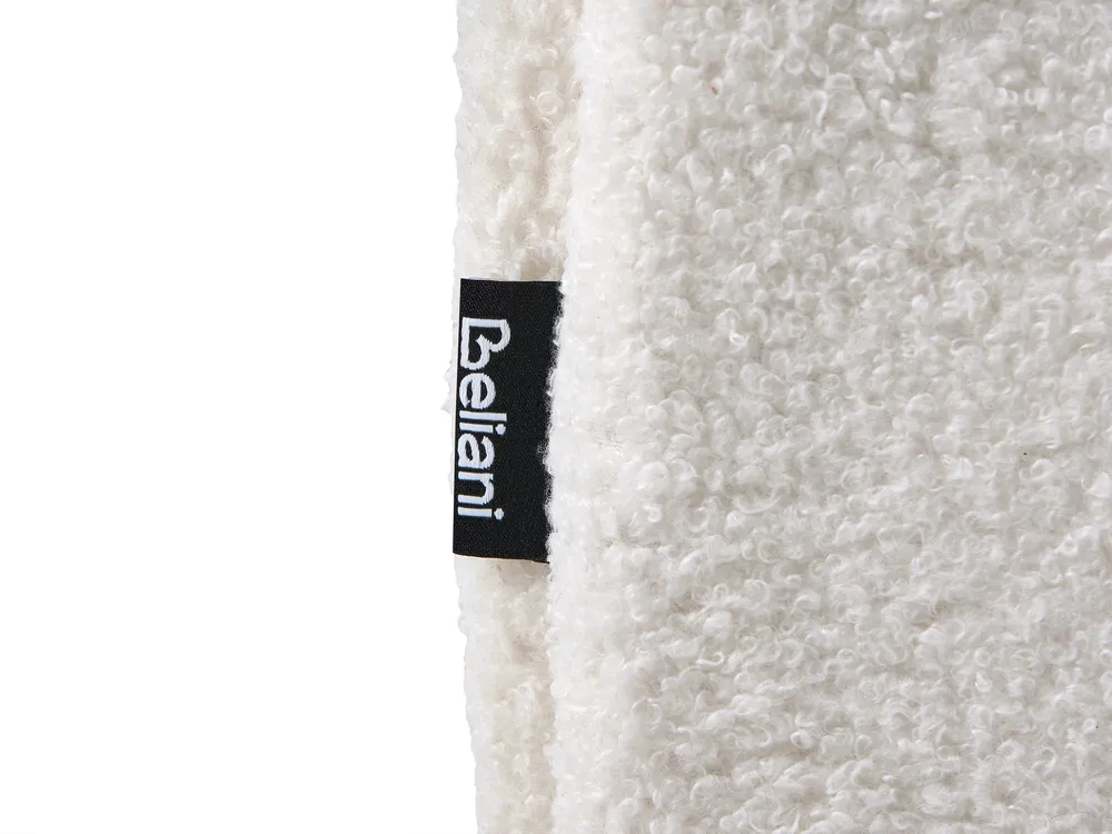 Ottoman Bed without Headboard GENAS Boucle Off-White 160 x 200 cm (EU King Size)_1070361