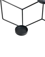 Wandkerzenhalter TAROUCA 31 cm Metall Schwarz_968561