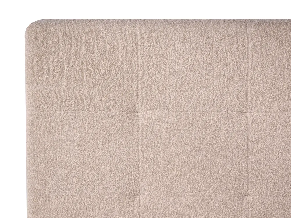 Ottoman Bed LORIENT Boucle Beige 180 x 200 cm (EU Super King)_1040269
