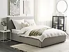 Bett mit Stauraum MOISSAC Stoff Hellgrau 160 x 200 cm