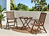 Bistro Set klappbar AMANTEA Akazienholz Dunkelbraun