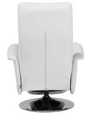 Relaxfauteuil PRIME inclusief voetensteun Kunstleer Wit_709208