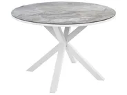 Gartentisch MALETTO 120 cm 120 cm Glas Dunkelgrau_922941