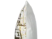 Dekokissen 2er Set GARDENIA 45 x 45 cm Baumwolle Gold Abstraktes Muster_770379